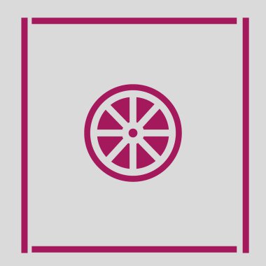 minimalist vektör simge dilimlenmiş limon