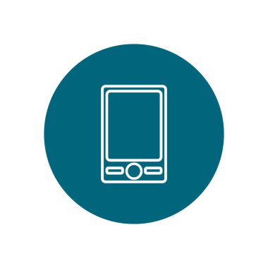 akıllı telefon düz simgesi, vektör illüstrasyonu  