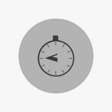 Kronometre web simgesi, minimalist vektör çizim