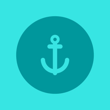 Çapa düzlüğü simgesi, vektör illüstrasyonu