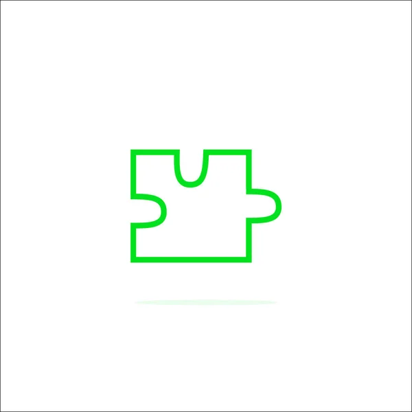 Modelo Logotipo Quebra Cabeça Colorido — Vetor de Stock