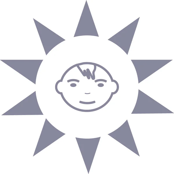 Boy Avatar Flat Style Icon Vector Illustration — Stock Vector