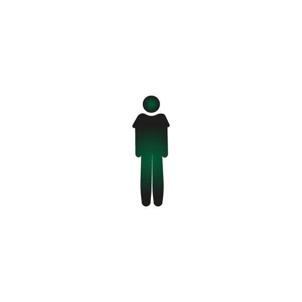 Man Flat Icon Vector Illustration — Stock Vector