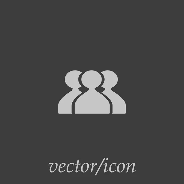 Иконка Бизнес Команды Векторная Иллюстрация — стоковый вектор