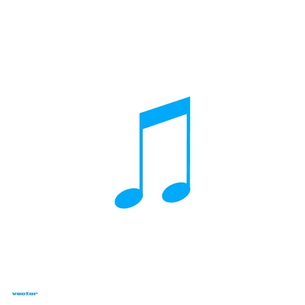 Minimalistic Vector Icon Music Note Symbol — Stock Vector