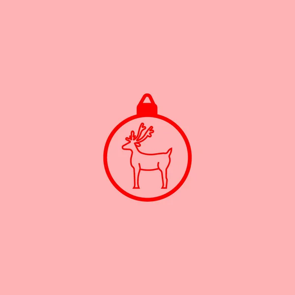 Bunte Weihnachtsbaumkugel Vektor Illustration — Stockvektor