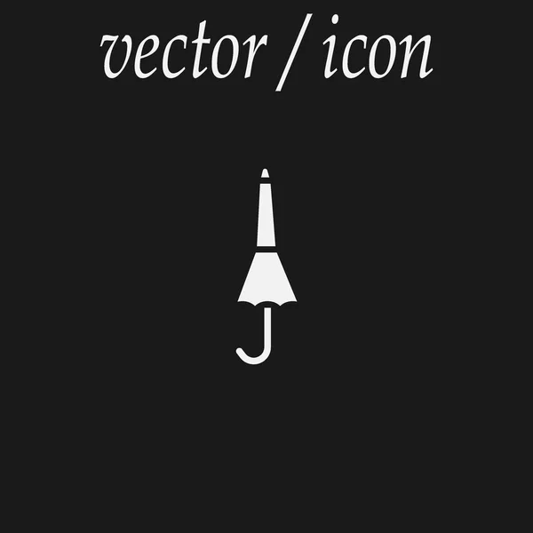 Иконка Зонтика Векторная Иллюстрация — стоковый вектор