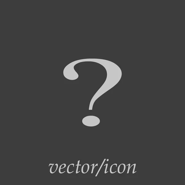 Fragezeichen Einfache Symbol Vektor Illustration — Stockvektor