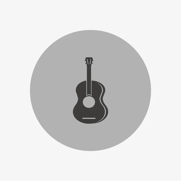 Ícone Web Guitarra Ilustração Vetorial — Vetor de Stock