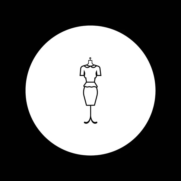 Mannequin Flat Icon Vector Illustration — Stock Vector