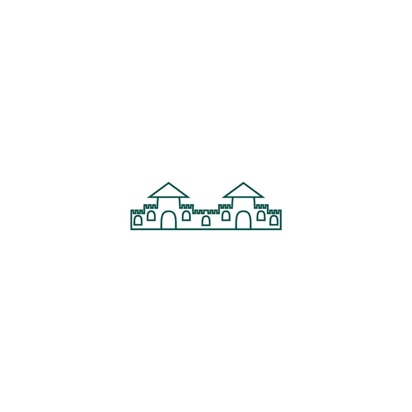 Architecture Flat Icon Vector Illustration — Stock Vector