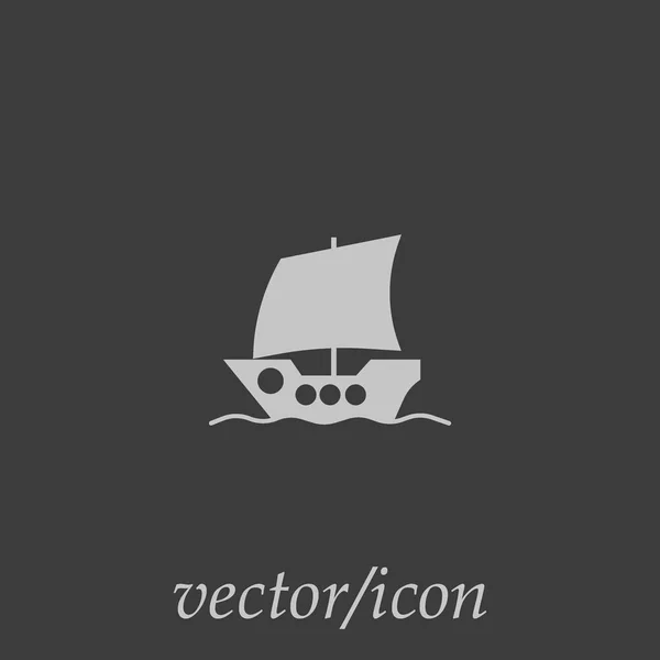 Boot Mit Dollarzeichen Als Segel Vektor Illustration — Stockvektor