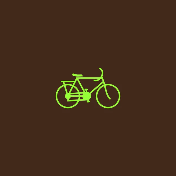 Εικονογράφηση Διάνυσμα Εικονίδιο Απλό Ποδήλατο — Διανυσματικό Αρχείο