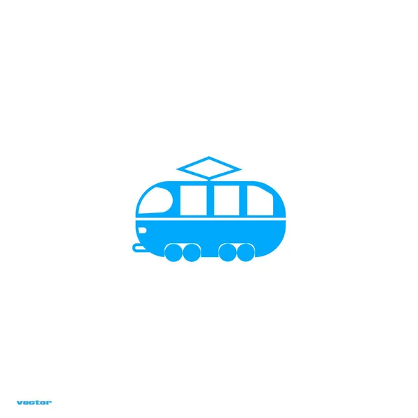 Мінімалістичний Класичний Трамвай Векторний Значок — стоковий вектор