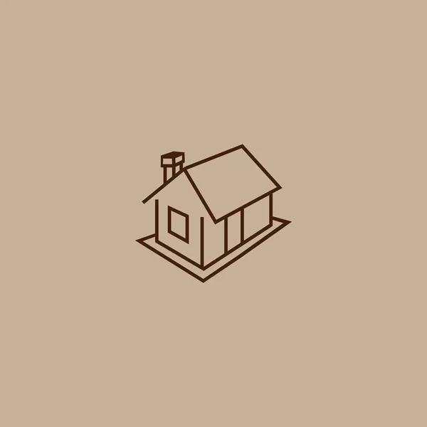 家のフラットアイコンベクトルイラスト — ストックベクタ