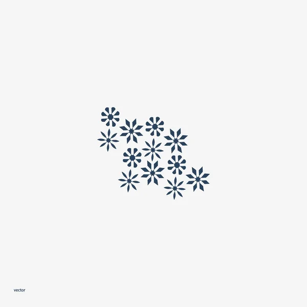 Blumen Web Symbol Vektorillustration — Stockvektor