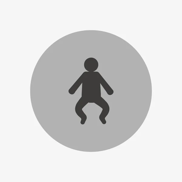 Восхитительный Ребенок Плоская Икона Вектор Иллюстрация Концепция Рождения — стоковый вектор