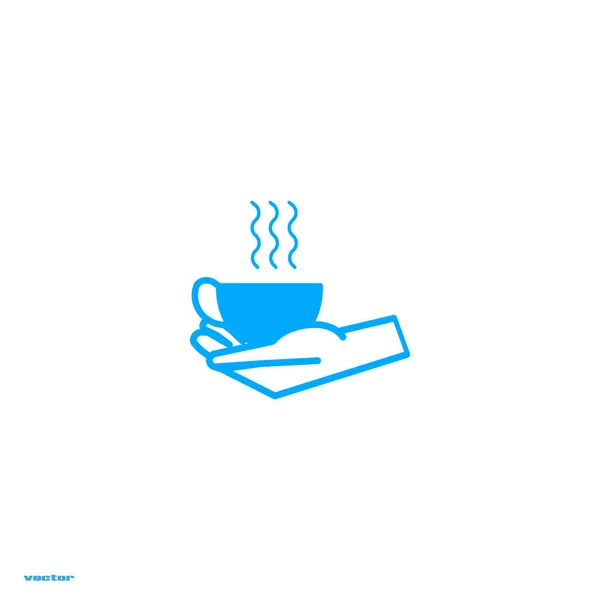 Heerlijk Warm Kopje Koffie Thee Vectorillustratie — Stockvector