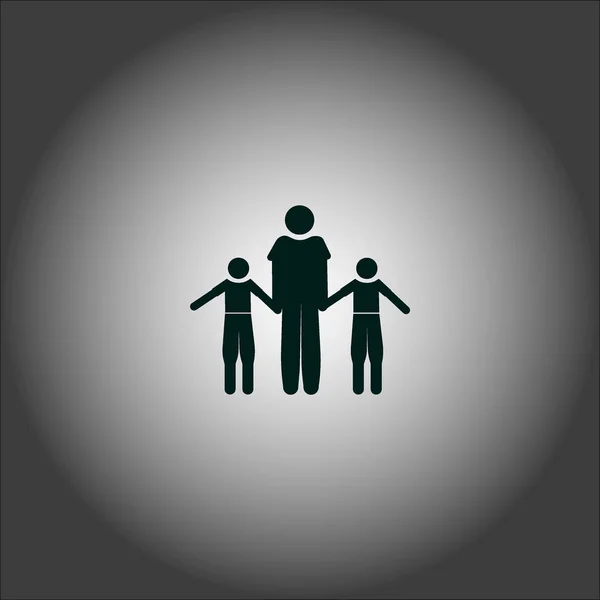 Familie Flaches Symbol Vektorillustration — Stockvektor