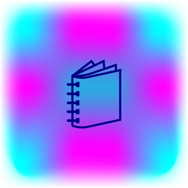 Ilustração Vetorial Colorida Copybook — Vetor de Stock