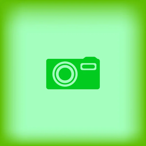 Minimalistic Vector Icon Photo Camera — Stock Vector