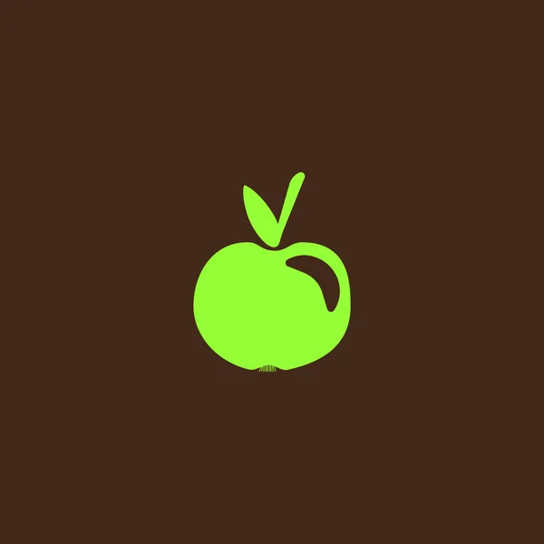 Bunte Leckere Apfelvektorillustration — Stockvektor