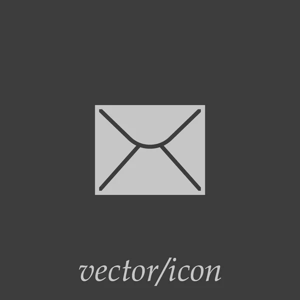 Ícone Vetor Minimalista Envelope Carta — Vetor de Stock