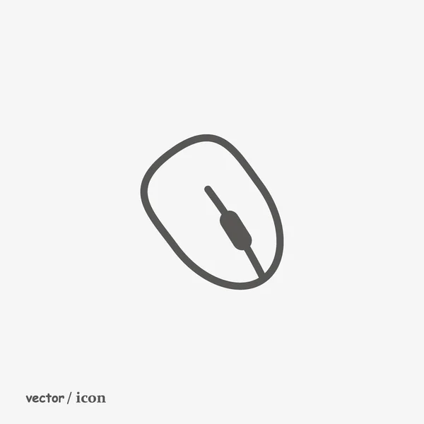 Computer Maus Flaches Symbol Vektor Illustration — Stockvektor