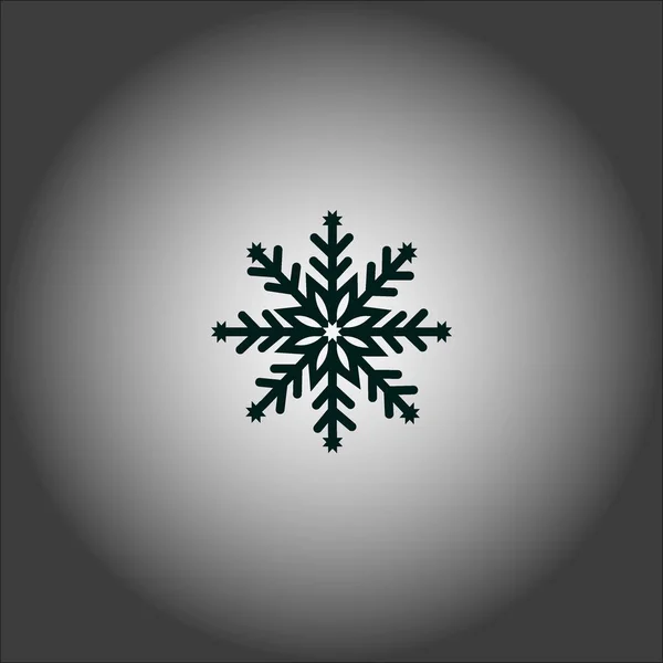 Illustration Minimaliste Flocon Neige Icône Vectorielle — Image vectorielle