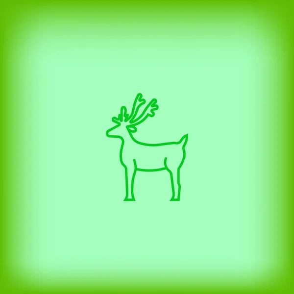 Plantilla Logotipo Renos Navidad — Archivo Imágenes Vectoriales