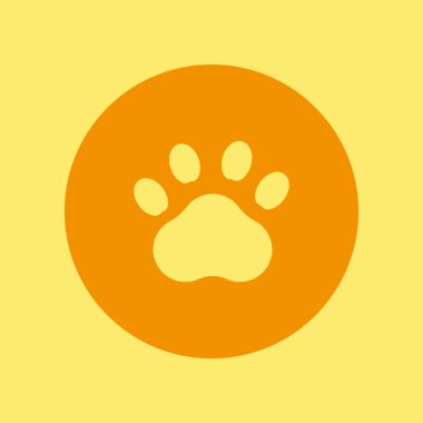 Hayvan ayak izi vektör çizim