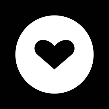 kalp ağı simgesi, vektör illüstrasyonu 