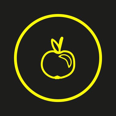 Renkli lezzetli elma vektör çizim