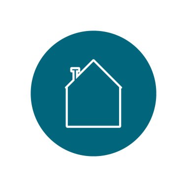 ev web simgesi, vektör illüstrasyonu 