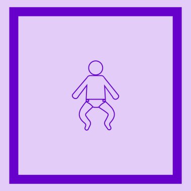 bebek ağ simgesi, vektör illüstrasyonu 