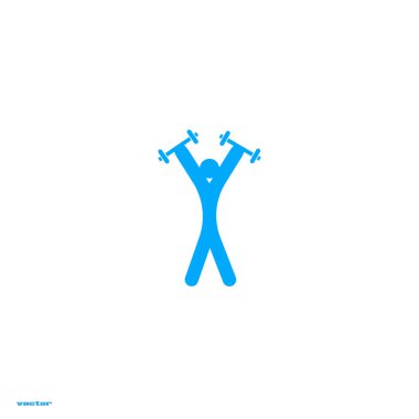 Halter düz simgesi, vektör illüstrasyonu  