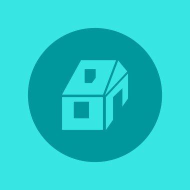 evin, vektör çizim minimalist simgesi