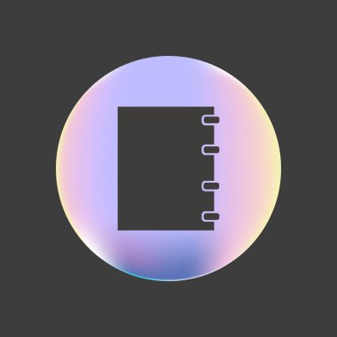 defter basit simge vektör çizim 