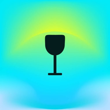 şarap cam düz kutsal kişilerin resmi, vektör, illüstrasyon 