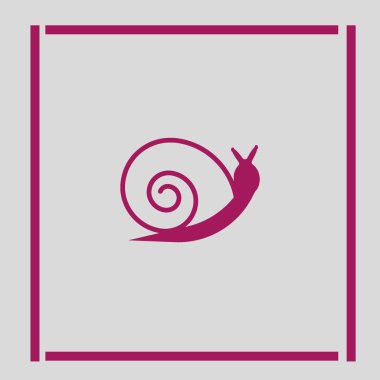 Şirin renkli salyangoz logo şablonu