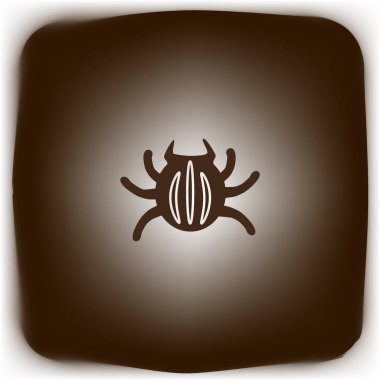 Böcek düz simgesini, vektör, illüstrasyon