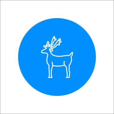 Noel reindeer Logo şablonu