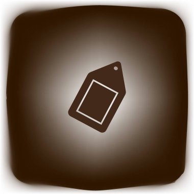 asmak etiketi düz simgesi, vektör çizim 