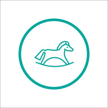 At yassı simgesi, vektör illüstrasyonu