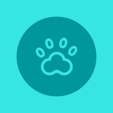 Hayvan ayak izi vektör çizim
