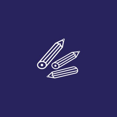 Renkli kalem vektör çizimi