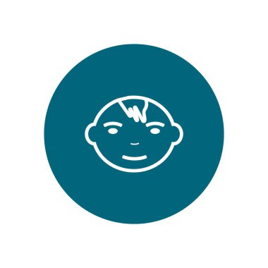 Çocuk web simgesi, vektör çizim 