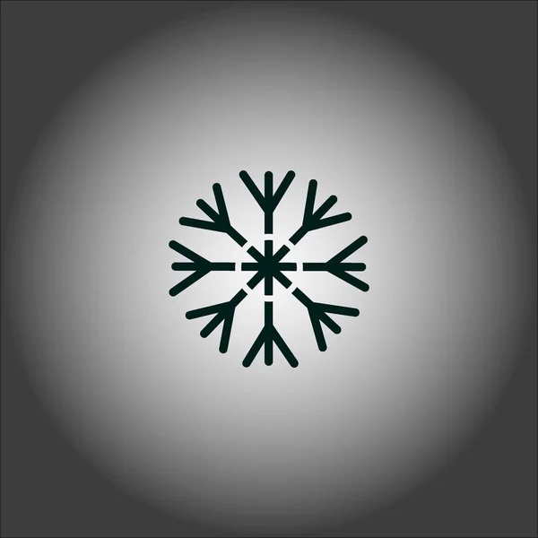 Illustration Vectorielle Colorée Flocon Neige — Image vectorielle