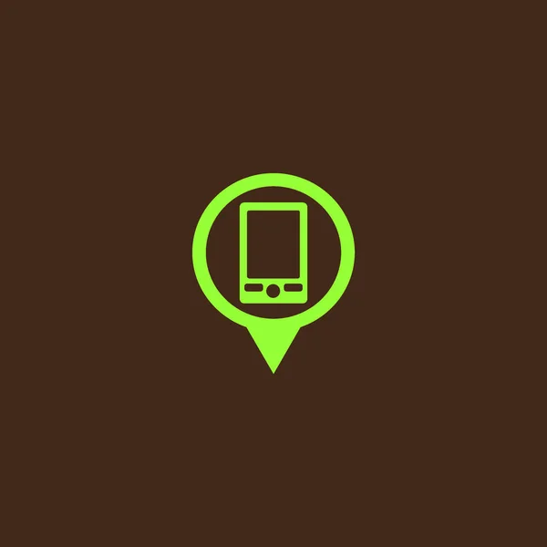 Smartphone Icono Plano Ilustración Vectorial — Vector de stock