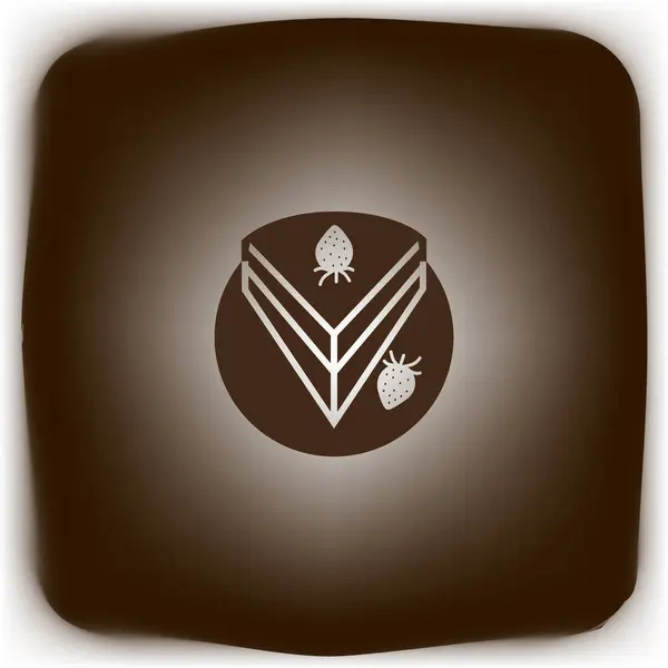 Apetitivo Pedazo Pastel Logotipo Plantilla — Archivo Imágenes Vectoriales